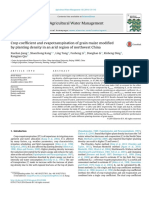 Crop Coefficient and ET of Grain Maize