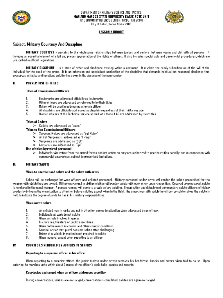 Rotc Reviewer | PDF | Staff (Military) | Officer (Armed Forces)