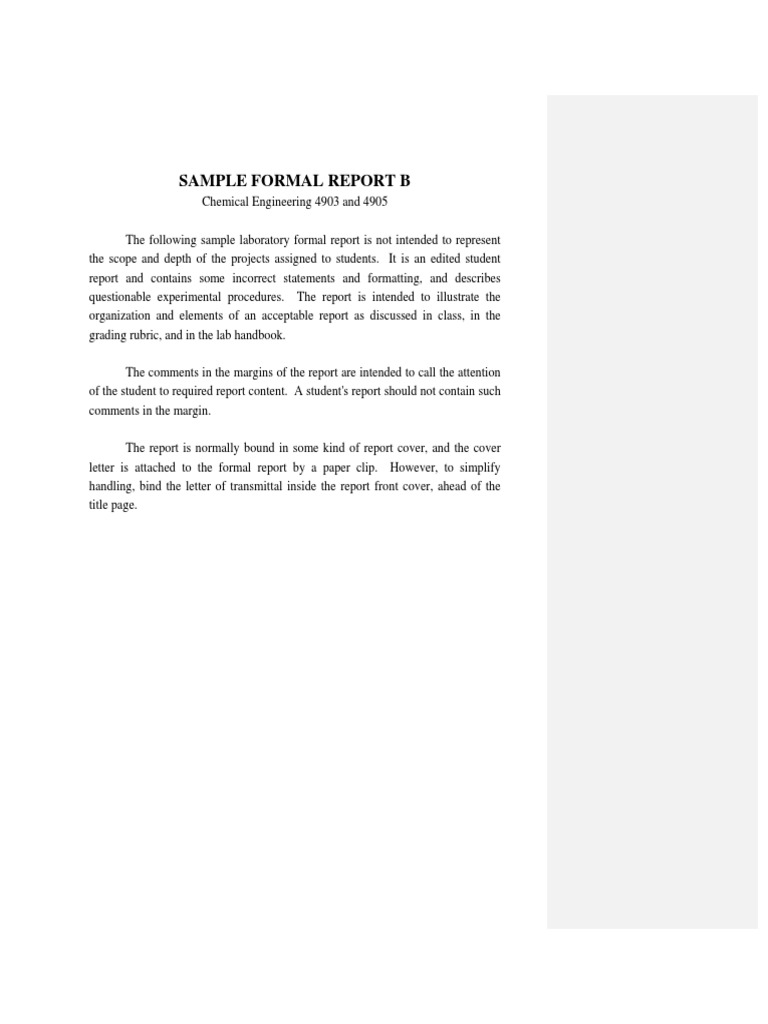 Example Formal Report B PDF | PDF | Distillation | Laboratories