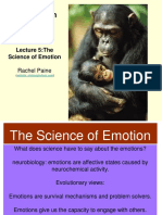 To The Emotions: Lecture 5:the Science of Emotion