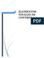 Elementos Finales de Control