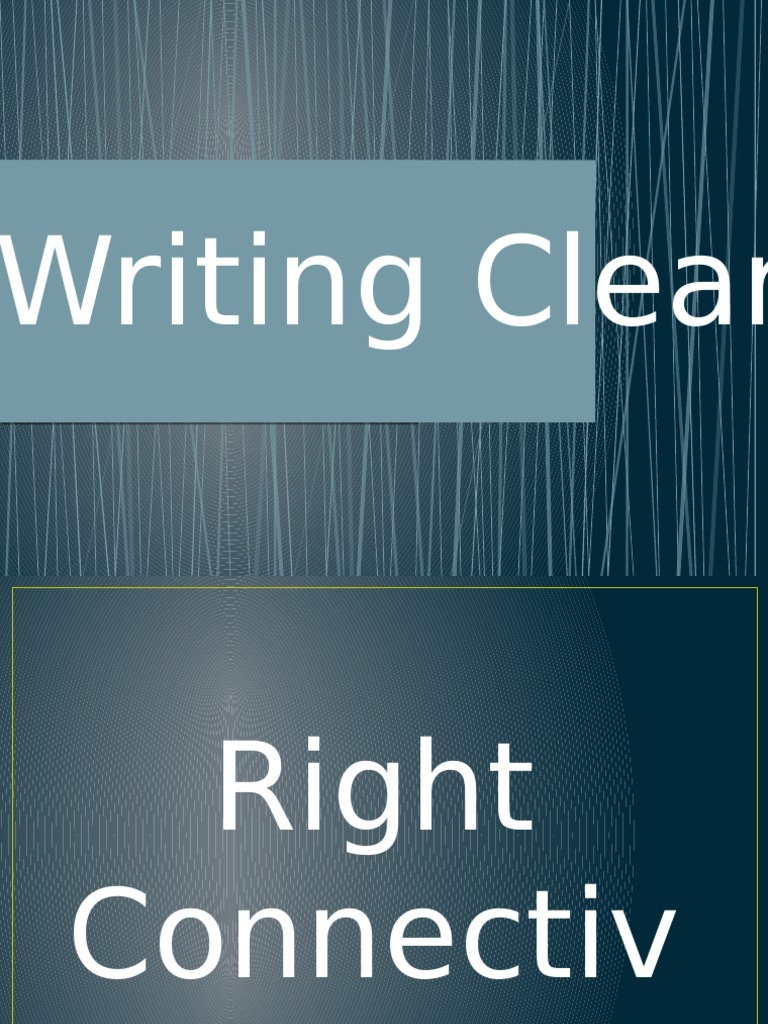 Understanding Connectives in Writing | PDF | Foreign Language Studies