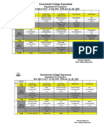 (Summer) Latest Time Table P-I & II 2019-2020