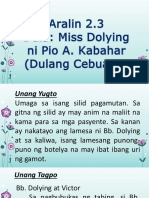 Aralin 2.3 Dula (Miss Dolying)