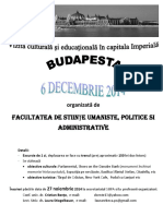 Anunt excursie budapesta