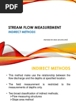 Stream Flow Measurement: Indirect Methods