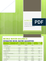 World Water Balance Application Sources of Data