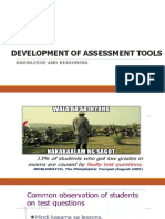 Development of Varied Assessment Tools - 2