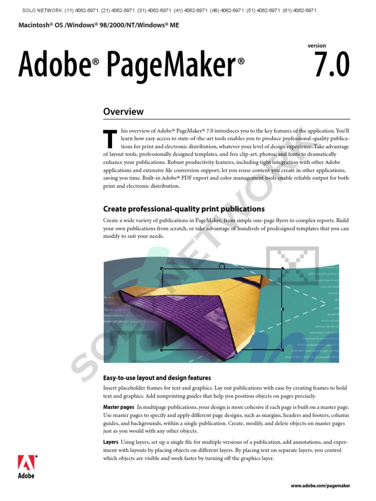 Adobe Pagemaker 7 | PDF | Page Layout | Adobe Photoshop