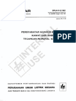 SPLN 41-2 1981 Persyaratan Kompon PVC Untuk Kawat Dan Kabel Listrik Tegangan Nominal S.D. 0,6 1 KV