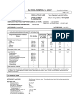 Material Safety Data Sheet: Appearance and Odor: Electrolyte