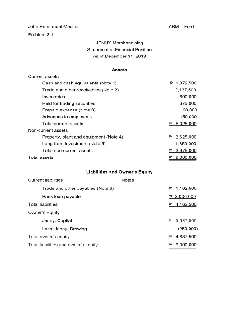 Problem 3.1 PDF Fixed Asset Expense