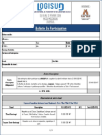 Bulletin de Participation LOGISUD 2019