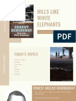 Hemingway's Hills Like White Elephants: An analysis of symbols, characters and themes