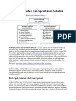 Deskripsi Jabatan Dan Spesifikasi Jabatan