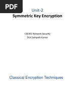 Unit-2-Symmetric Key Techniques (Part-1)