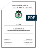 Dr. Ram Manohar Lohiya National Law University, Lucknow: Case Commentary Coffee Board v. Commissioner of Commercial Tax