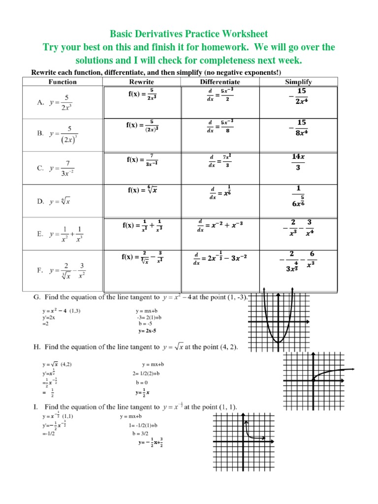 Calculus 1 Answer | PDF | Derivative | Mathematical Relations