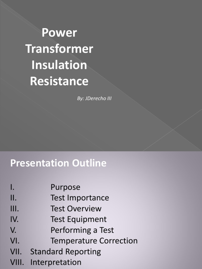 Insulation Resistance Testing Guide | PDF | Insulator (Electricity ...