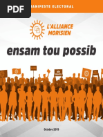 Découvrez l’intégralité du manifeste électoral de l’Alliance Morisien