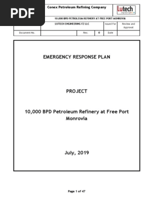 EMERGENCY RESPONSE PLAN