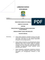 LD Perda Kota Bekasi No 06 Tahun 2009 - Pencegahan & Penanggulangan Kebakaran Di Kota Bekasi