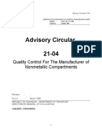 Advisory Circular 21-04: Quality Control For The Manufacturer of Nonmetallic Compartments