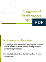 Elements of Performance Appraisal