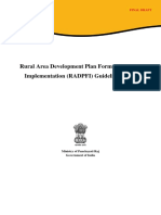 Rural Area Development Plan Formulation and Implementation (RADPFI) Guidelines, 2016