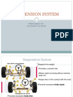 Suspension System: Prepared By: Sandeep Kumar