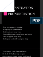 Accentuation AND Pronunciation