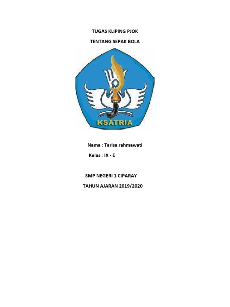 Tugas Kliping Pjok Tentang Sepak Bola
