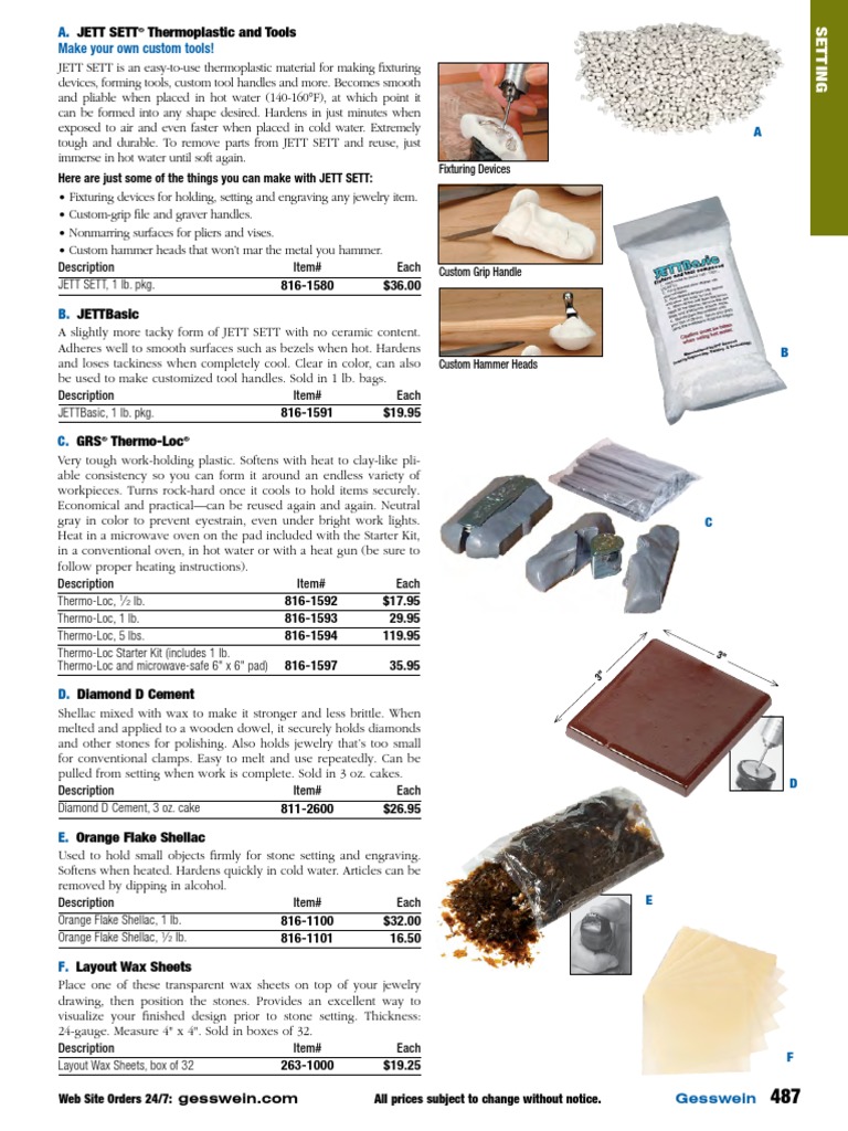 Gesswein Setting PDF Engraving Screw
