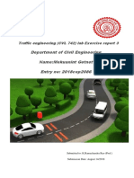 Traffic engineering lab report analysis