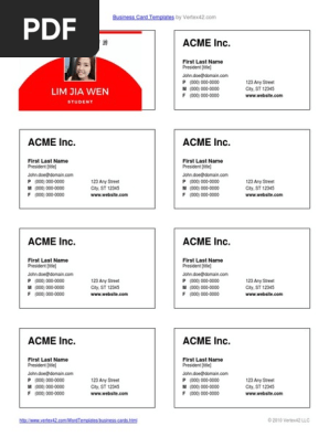 Blank Business Card 8