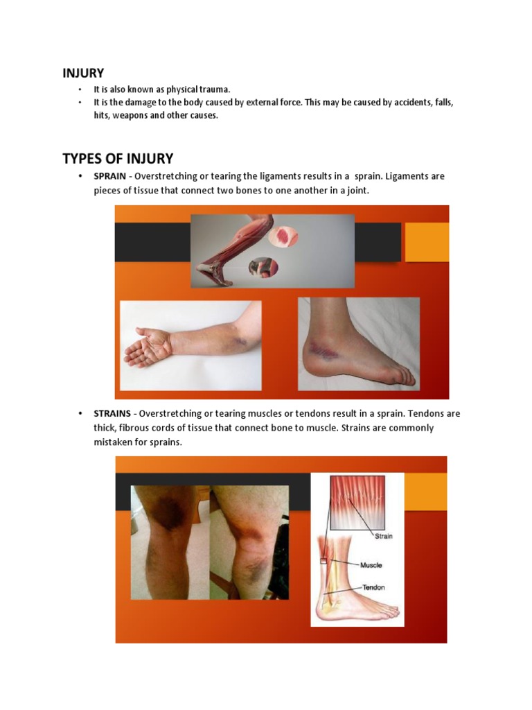 Understanding Common Injuries | PDF | Science & Mathematics