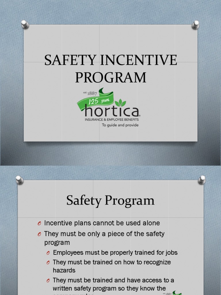Safety Incentive Program | PDF | Employment | Performance Appraisal