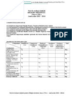 Test Initial Cls. VII-2013