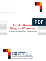 Executive Business Management Programme: The Next Level of Corporate Success... Only A Year Away