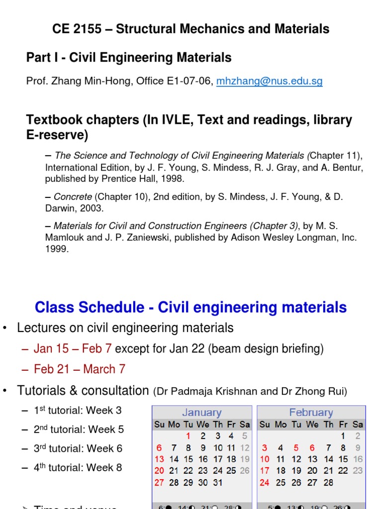 Civil Engineering Materials Overview | PDF | Construction Aggregate ...