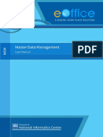 Master Data Management User Manual