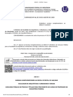 Edital Professor Adjuntos -NORMAS COMPLEMENTARES