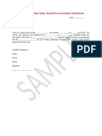 Reccomendation Letter Format PDF
