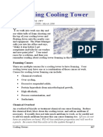 Foaming Cooling Tower: by James Mcdonald, Pe, CWT Originally Published: CSTR - March 2006