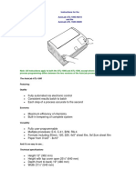 Instructions For The Autolab Atl-1000 #4210 and The Autolab Atl 1500 #4228