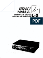 Luxman L-2 Service Manual