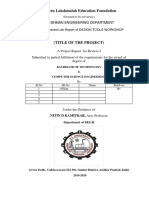 Workshop Report Format of DTW