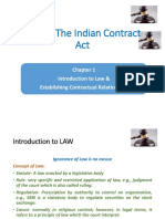 Unit I: The Indian Contract Act: Introduction To Law & Establishing Contractual Relationship