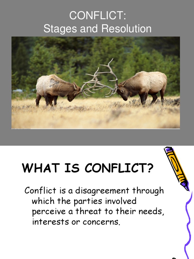 Understanding Conflict Stages & Resolution | PDF | Conflict Resolution ...