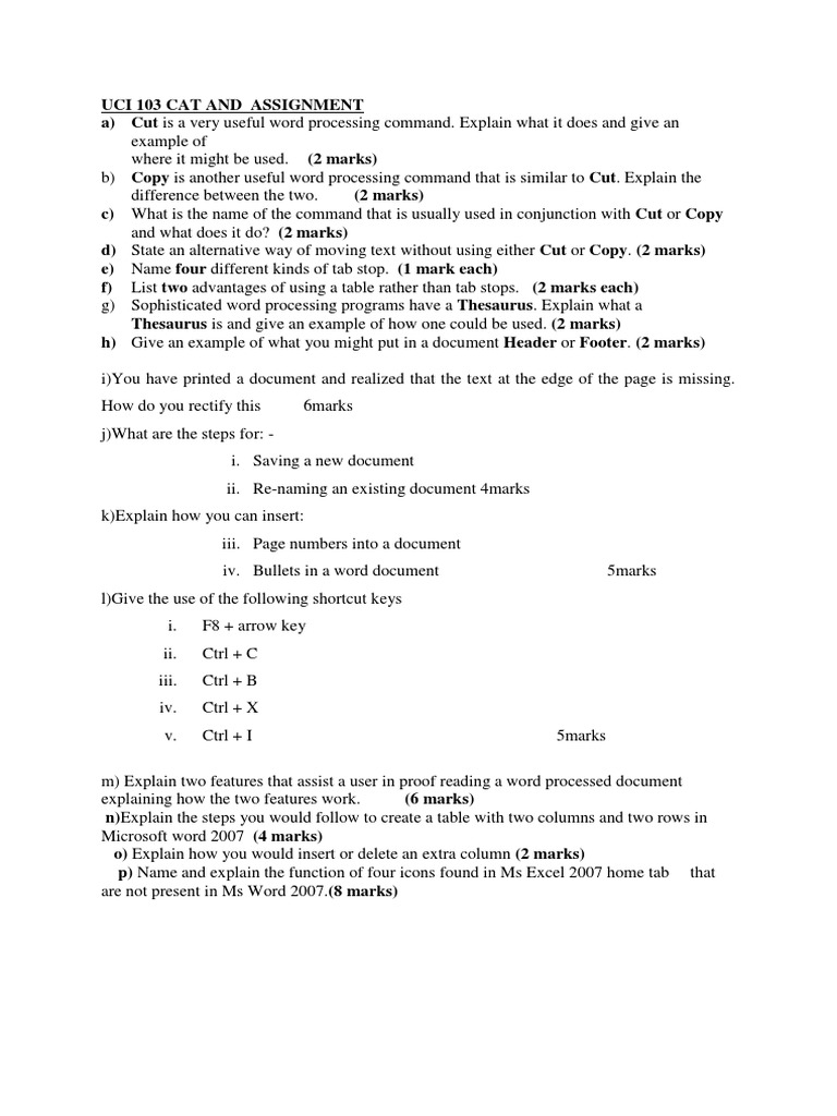 Uci 103 Assignment | PDF | Teaching Methods & Materials | Art